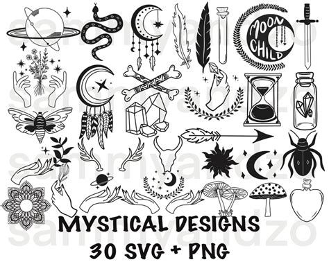 Add a touch of magic to your crafts with these mesmerizing witchy SVGs